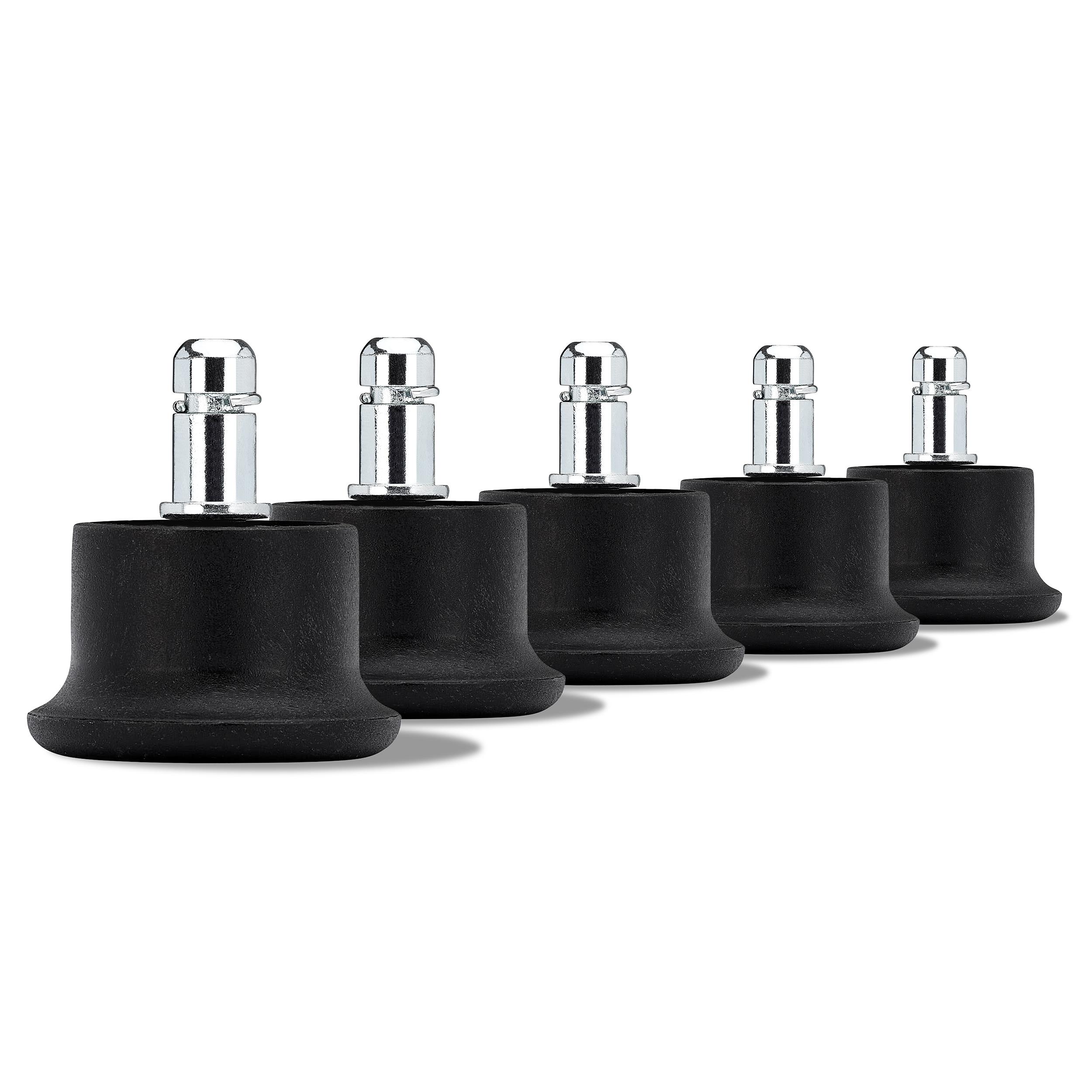 Lot de 5 Patins pour Chaises de Bureau, Axe 11mm 