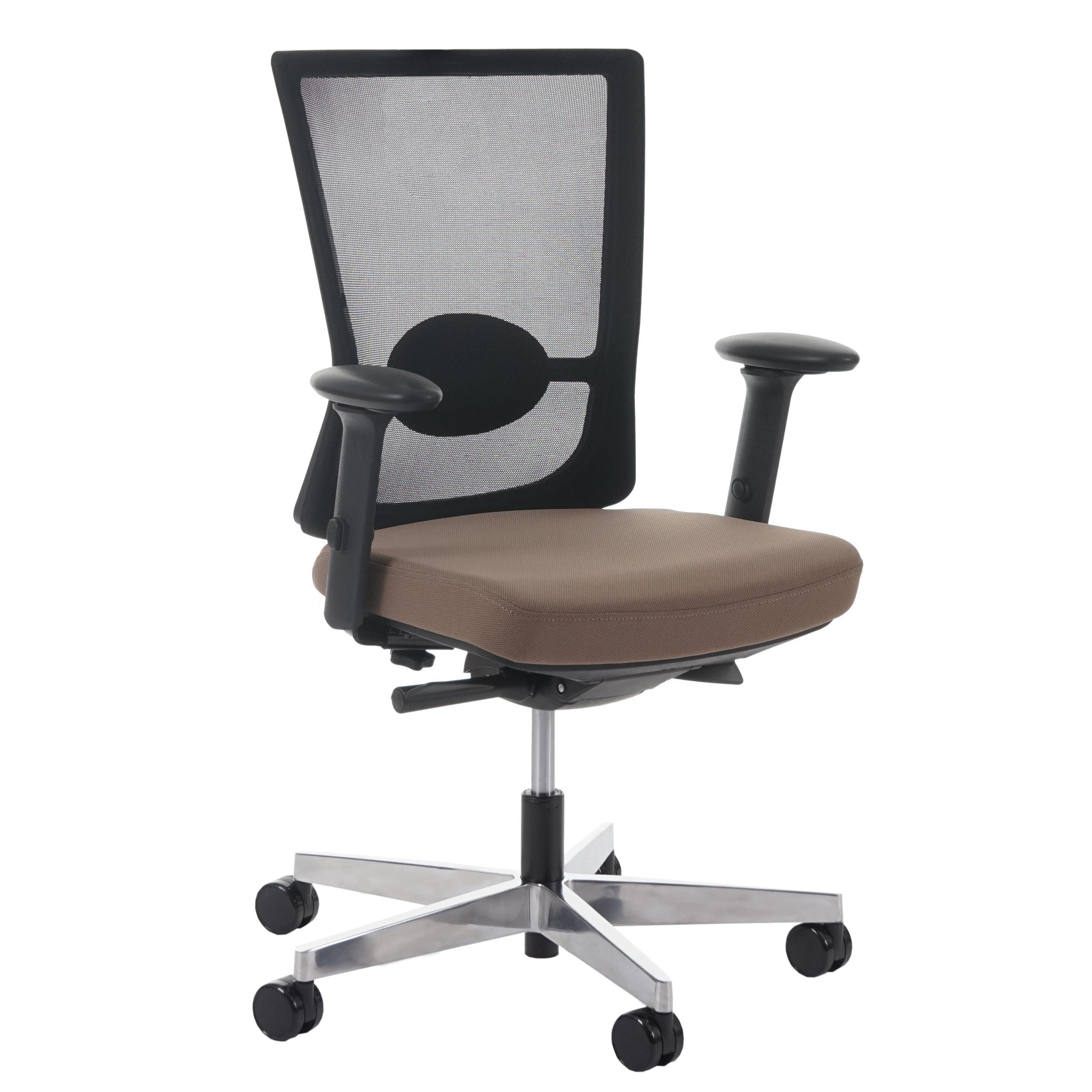 Chaise ergonomique NIL, 100% Ajustable, Excellente Qualité, Utilisation 8 heures, Marron