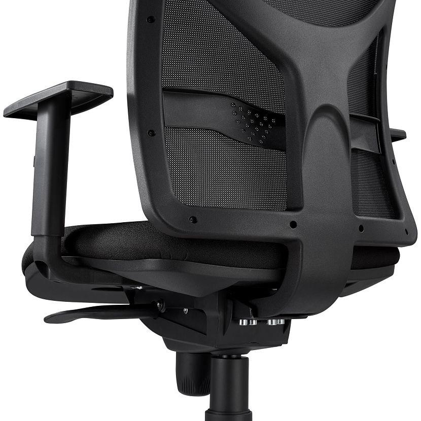 Chaise de Bureau Confortable en Tissu GRAFT (Noir ou Gris)