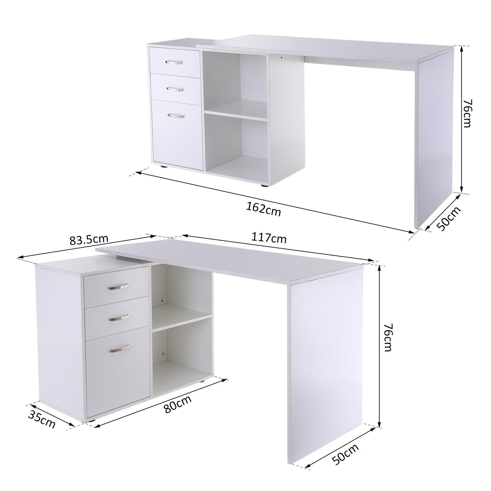 ▷Bureau blanc avec rangements