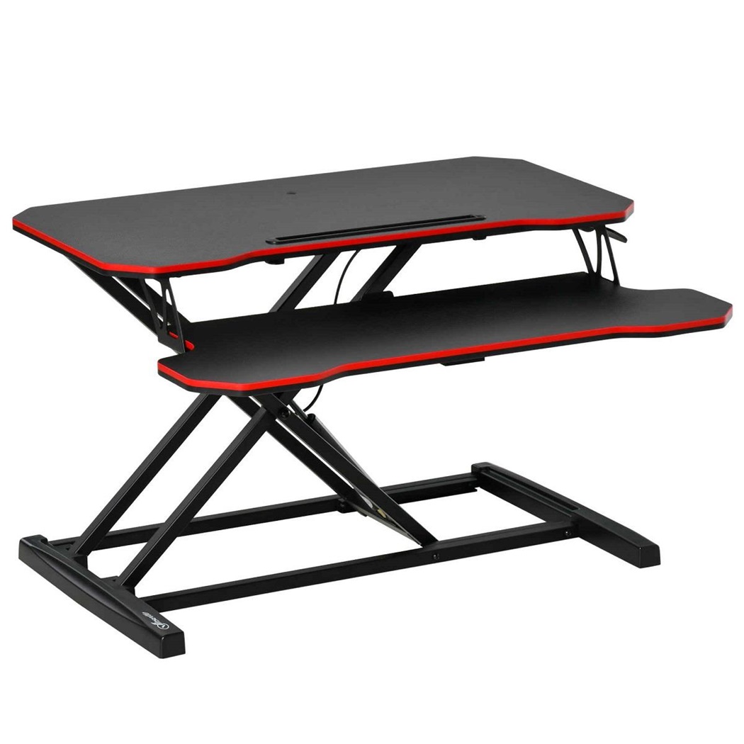Support d’ordinateur NESTA, 80x40x11-50,5 cm, Hauteur Ajustable, Noir