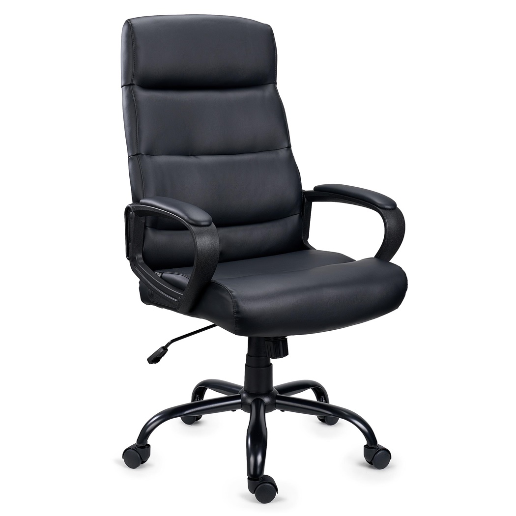 DEMO# Fauteuil de bureau HUGO, Grand rembourrage, Utilisation 8h, Noir