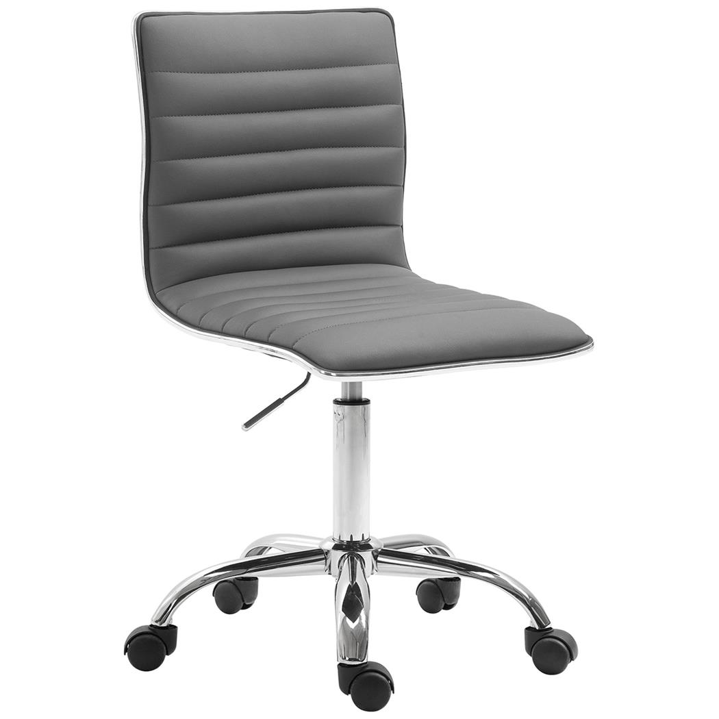 Chaise de Bureau VAN, Design Contemporain et Tendance, En Cuir, Gris