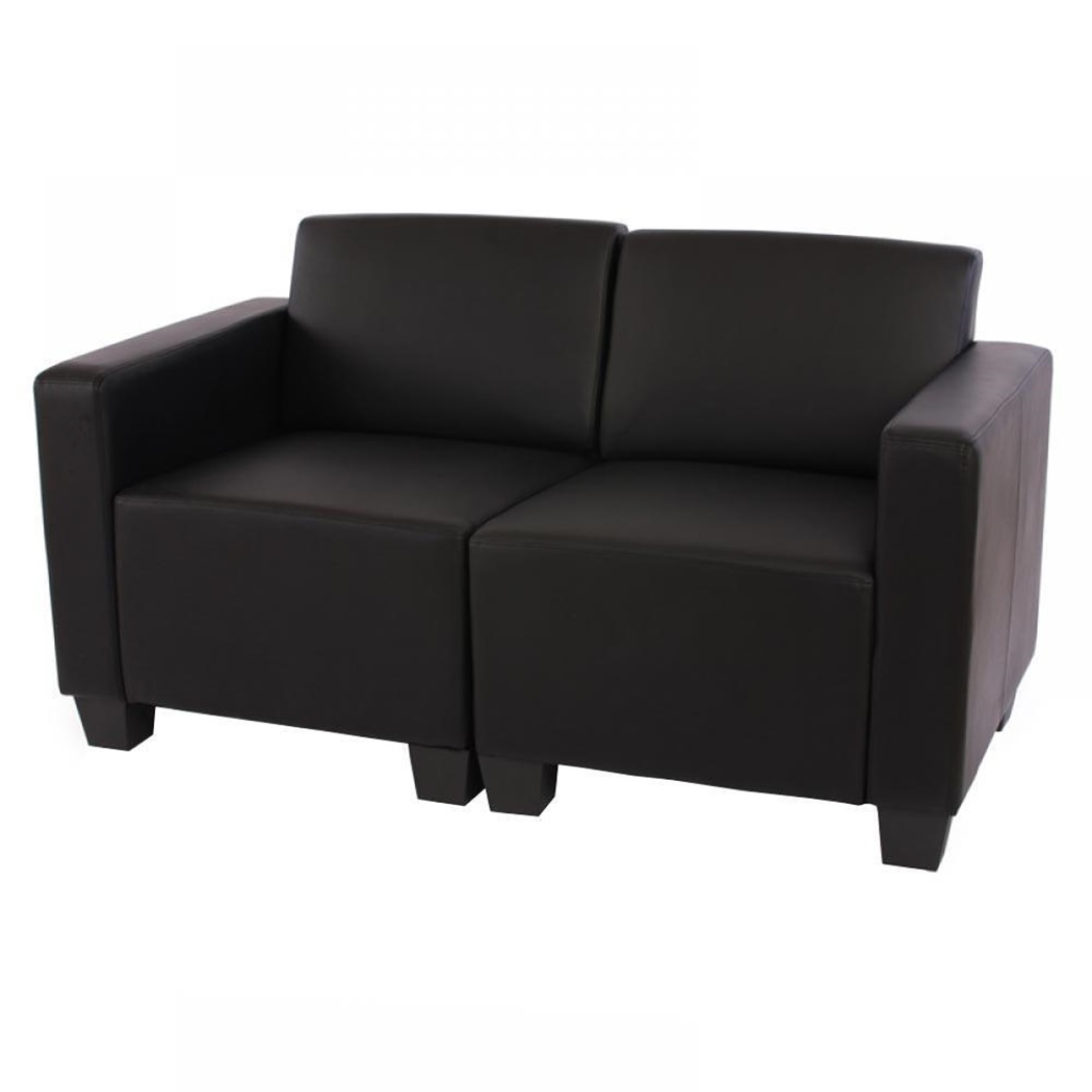 Canapé Modulable 3 places NANUK, Rembourrage Épais, En Tissu, Gris Foncé