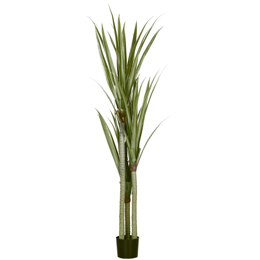 Plante de Bureau TUKA, Hauteur 190cm, Yucca Artificiel, Pot Inclus
