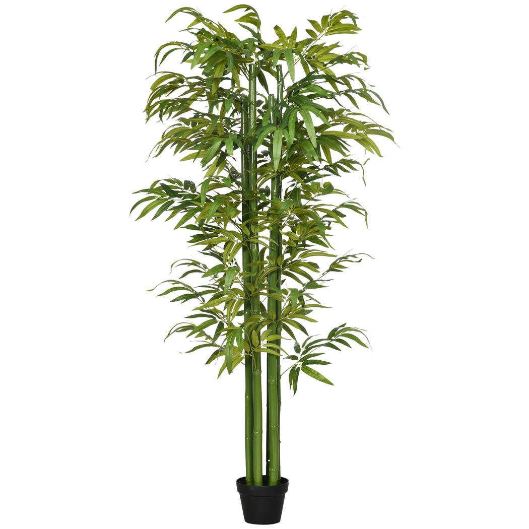 Plante de Bureau IRIS, Hauteur 180 cm, Bambou Artificiel, Pot Inclus