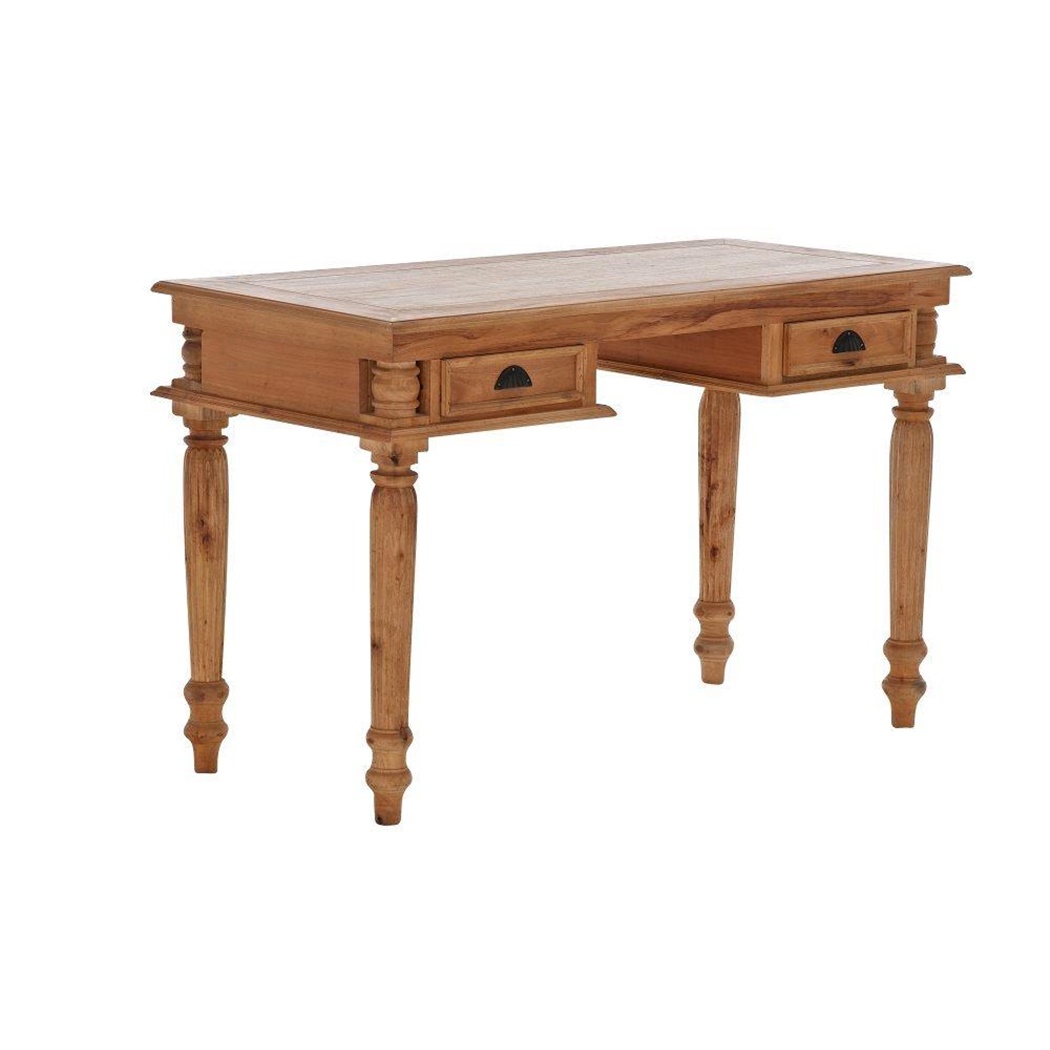 Bureau sublime LUCAS, Style Classique, Dimensions 130x82,5x60cm, Bois Naturel