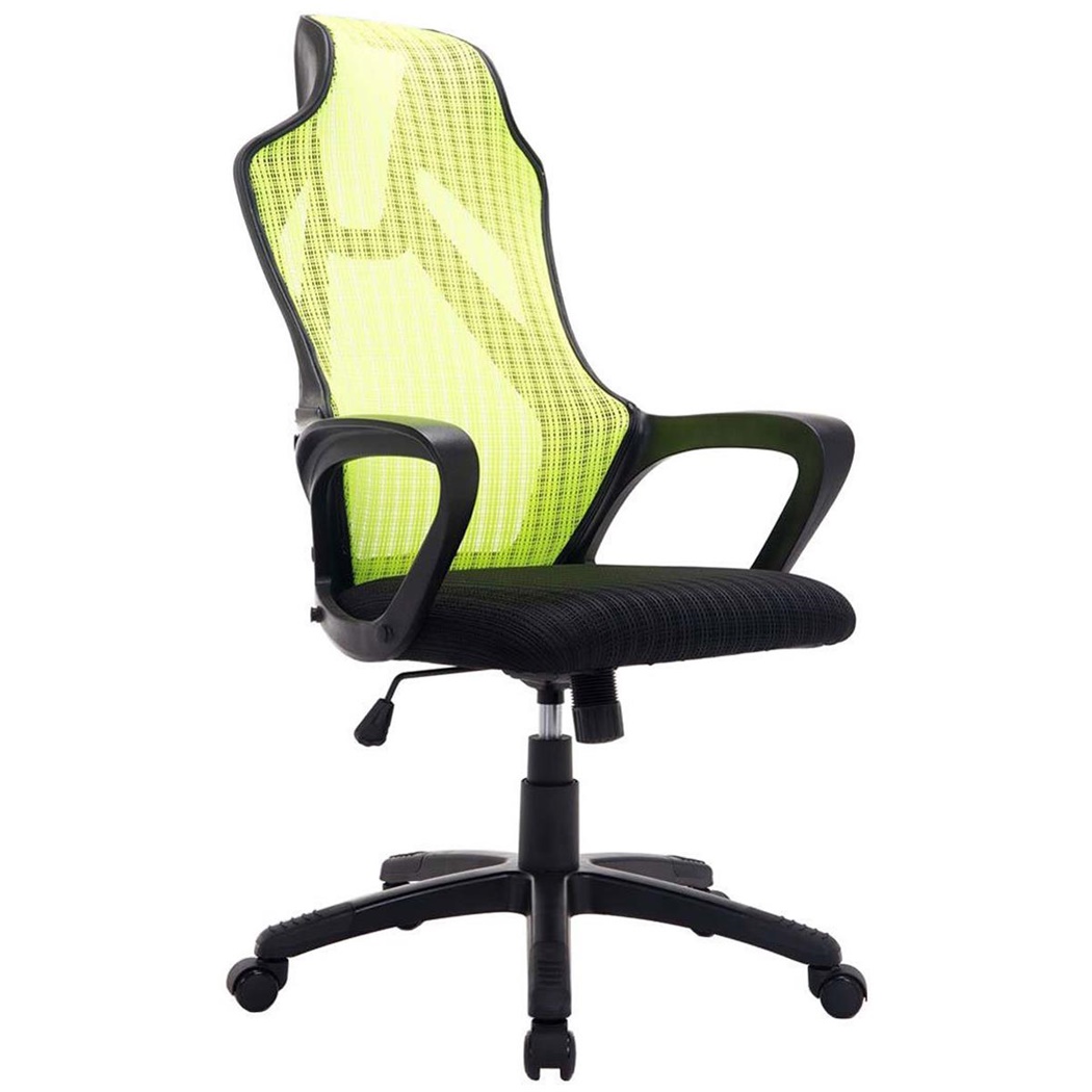 Fauteuil de bureau / Gamer YUCATAN, Design spectaculaire en Maille Respirable, Vert