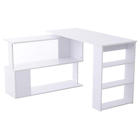 Bureau Modulable NOEMI, Design Contemporain, Bois Blanc 