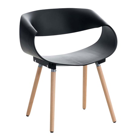Chaise LARY Visitant, Design Futuriste Exclusif, Structure Métallique, Couleur Noir