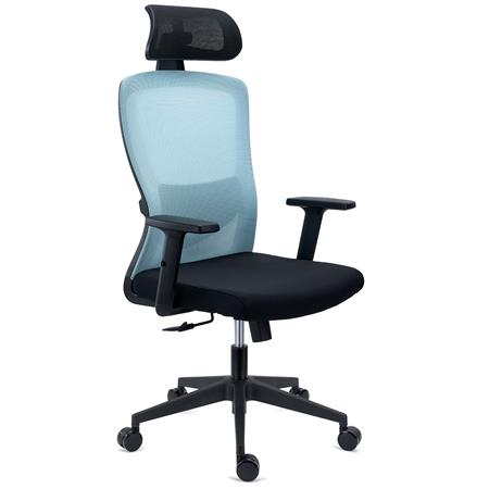Chaise de Bureau NOTE PRO, Appui-tête, Utilisation Intensive de 8h, Support Lombaire Réglable, en Tissu et Maille Respirable, Vert
