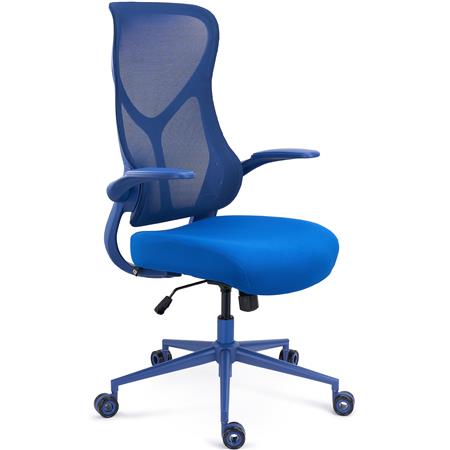 Chaise de Bureau DAPHNE COLOR, Support Lombaire, Dossier Basculant, Bleu