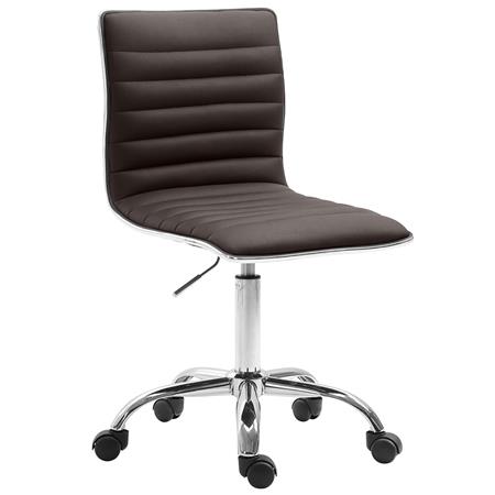 Chaise de Bureau VAN, Design Contemporain et Tendance, En Cuir, Marron