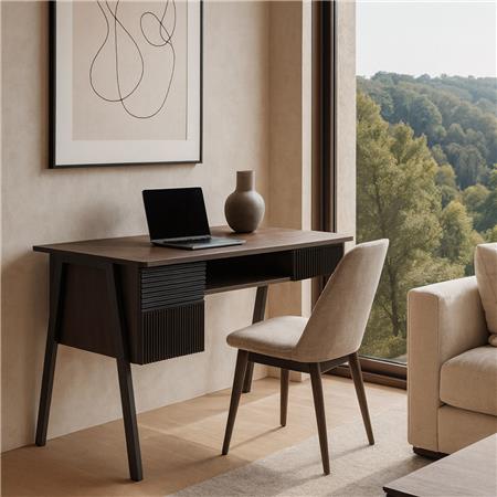 Bureau OPAL, Design Moderne, Dimensions 120x60x78 cm, en Bois, Couleur Noyer