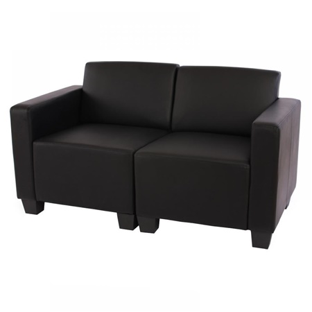 Canapé Modulable 3 places NANUK, Rembourrage Épais, En Tissu, Gris Foncé