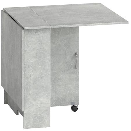 Table de Réunion MORONI, avec Roulettes et Étagères de Rangement, jusqu’à 6 Personnes, Gris