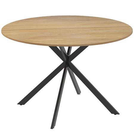 Table de Réunion VENUS, Ronde, Structure en Acier, Ø120x75 cm, en couleur Chêne