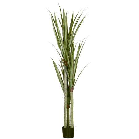 Plante de Bureau TUKA, Hauteur 190cm, Yucca Artificiel, Pot Inclus