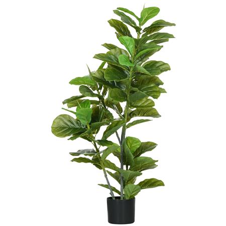 Plante de Bureau STAISY, Hauteur 110 cm, Ficus Artificiel, Pot Inclus