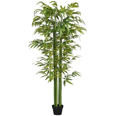 Plante de Bureau IRIS, Hauteur 180 cm, Bambou Artificiel, Pot Inclus