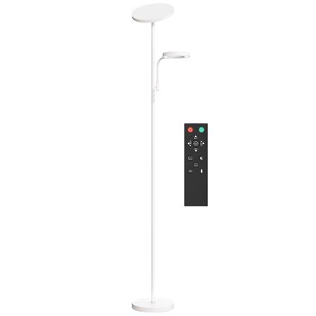 Lampe de bureau ZENLUX, LED à Intensité Variable, Avec Minuteur, Dimensions 25 x 25 x 175 cm, Blanc