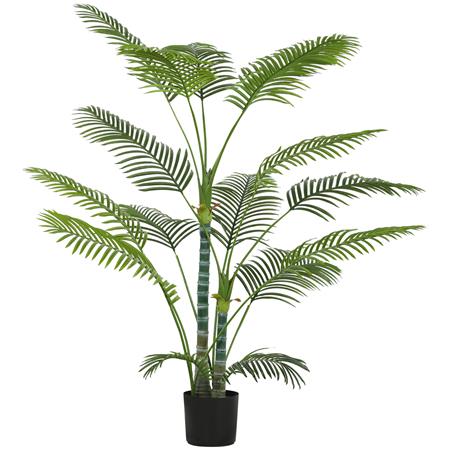 Plante de Bureau DORNEO, Hauteur 170 cm, Palmier Artificiel, Pot Inclus
