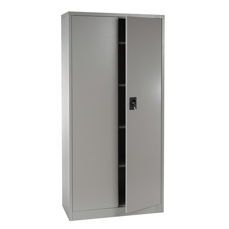 Meuble Classeur OLSEN 2 PORTES, 180x85x40cm, en Acier, Gris