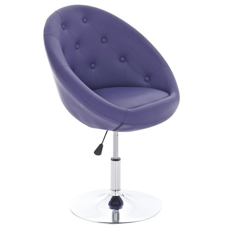 Tabouret style Chester capitonné BELFAST, Confort Maximum, Ample et Rembourré, Violet