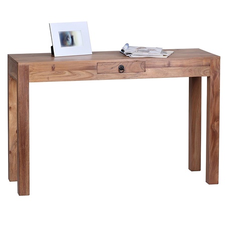 Bureau JOHAN, Style Rustique, Fait Main, Dimensions 120x40x76cm, en Bois d'Acacia