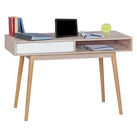 Bureau Informatique BERRY, Design Scandinave, Dimensions 120x55x79 cm, en Bois