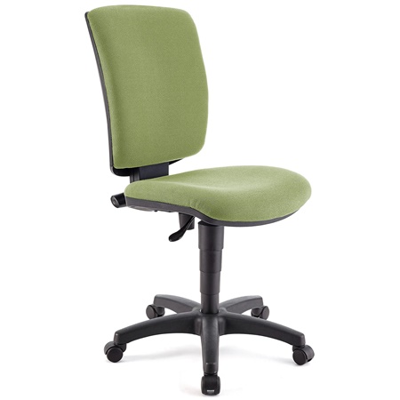 Chaise de Bureau ATLAS SANS ACCOUDOIRS, Dossier Ajustable, Grand Rembourrage, en tissu Vert Olive