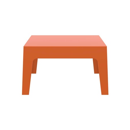 Table Basse RICKY, 70x50cm, Design Moderne, Pratique, Empilable, Orange