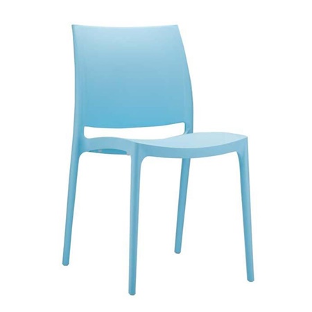 Chaise visiteur ASTRA, Empilable, Design Moderne et Polyvalent, Bleu